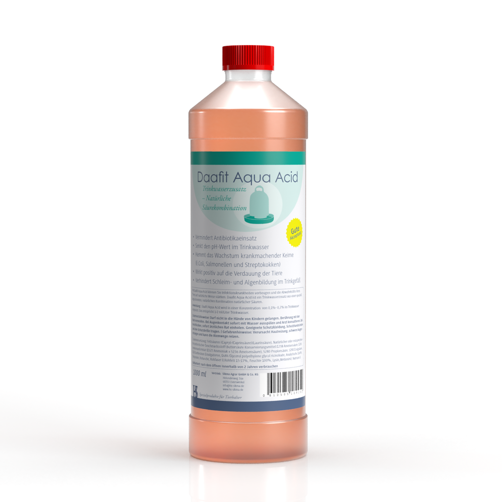 Daafit Aqua Acid- Natürlicher Säurekombination-Trinkwasserzusatz 1000ml