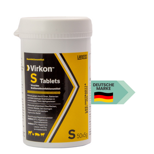 
                  
                    Laden Sie das Bild in den Galerie-Viewer, Virkon S Desinfektionsmittel (Tabletten 50 x 5g) - gegen Pilze, Bakterien &amp;amp; Viren
                  
                