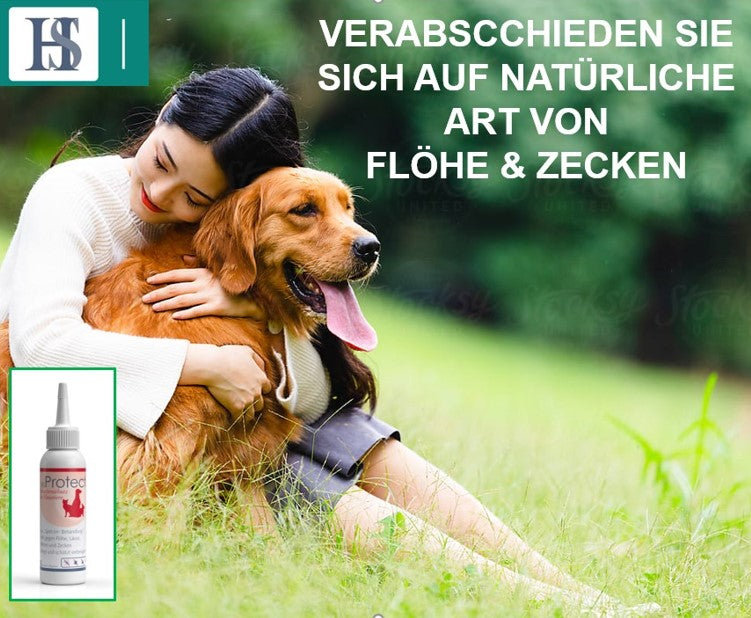 
                  
                    Laden Sie das Bild in den Galerie-Viewer, HS Protect Spot on dog - 100 ml - bei Last mit Zecken und Flöhen.
                  
                