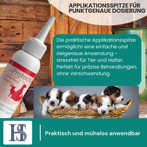 
                  
                    Laden Sie das Bild in den Galerie-Viewer, HS Protect Spot on dog - 100 ml - bei Last mit Zecken und Flöhen.
                  
                