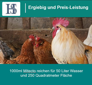 
                  
                    Laden Sie das Bild in den Galerie-Viewer, HS Mitecto 1000ml - Spritzmittel bei Befall von Vogelmilben
                  
                