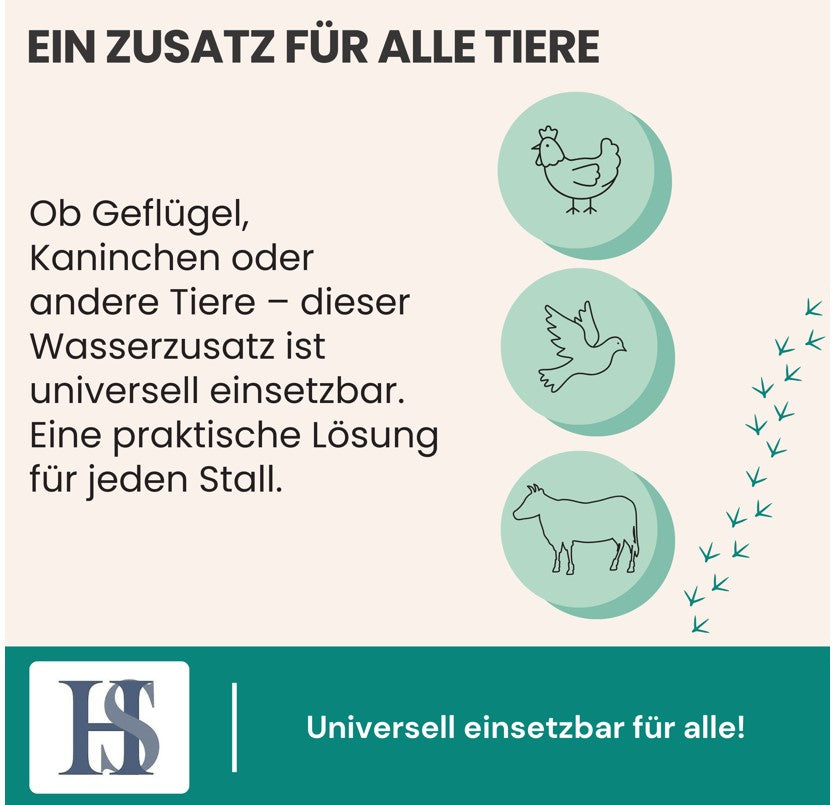 
                  
                    Laden Sie das Bild in den Galerie-Viewer, HS Soft Acid IV+E 1000ml - Trinkwasserzusatz u.a. gegen E.Coli und Salmonellen bei Geflügel &amp;amp; Tauben
                  
                